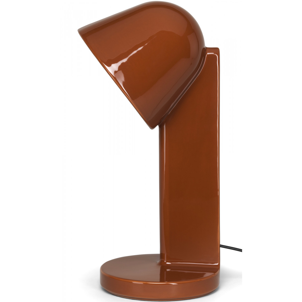 Céramique Lamp – Down – Rust red