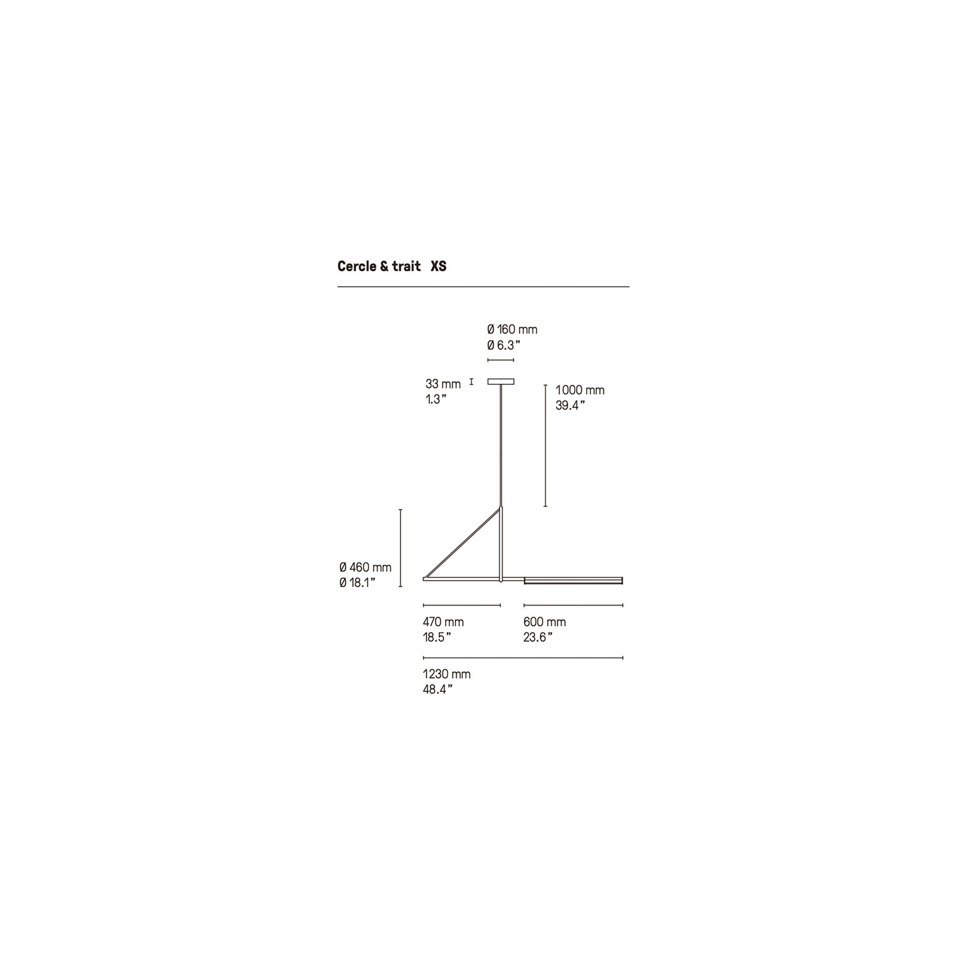 Cercle & Trait Pendant - XS - CVL Luminaires