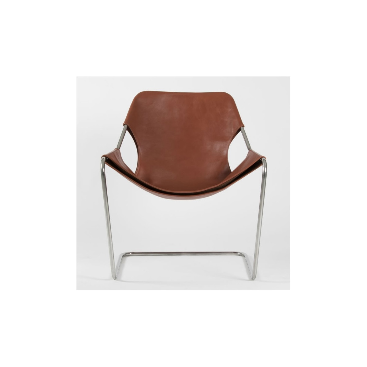 Fauteuil Paulistano – Cuir Terracotta