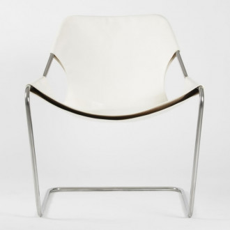 Fauteuil Paulistano – Cuir Blanc