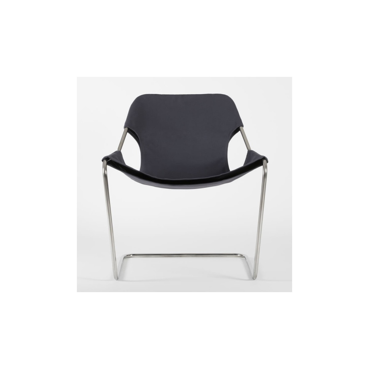 Fauteuil Paulistano – Tissu Coton Gris Bleu