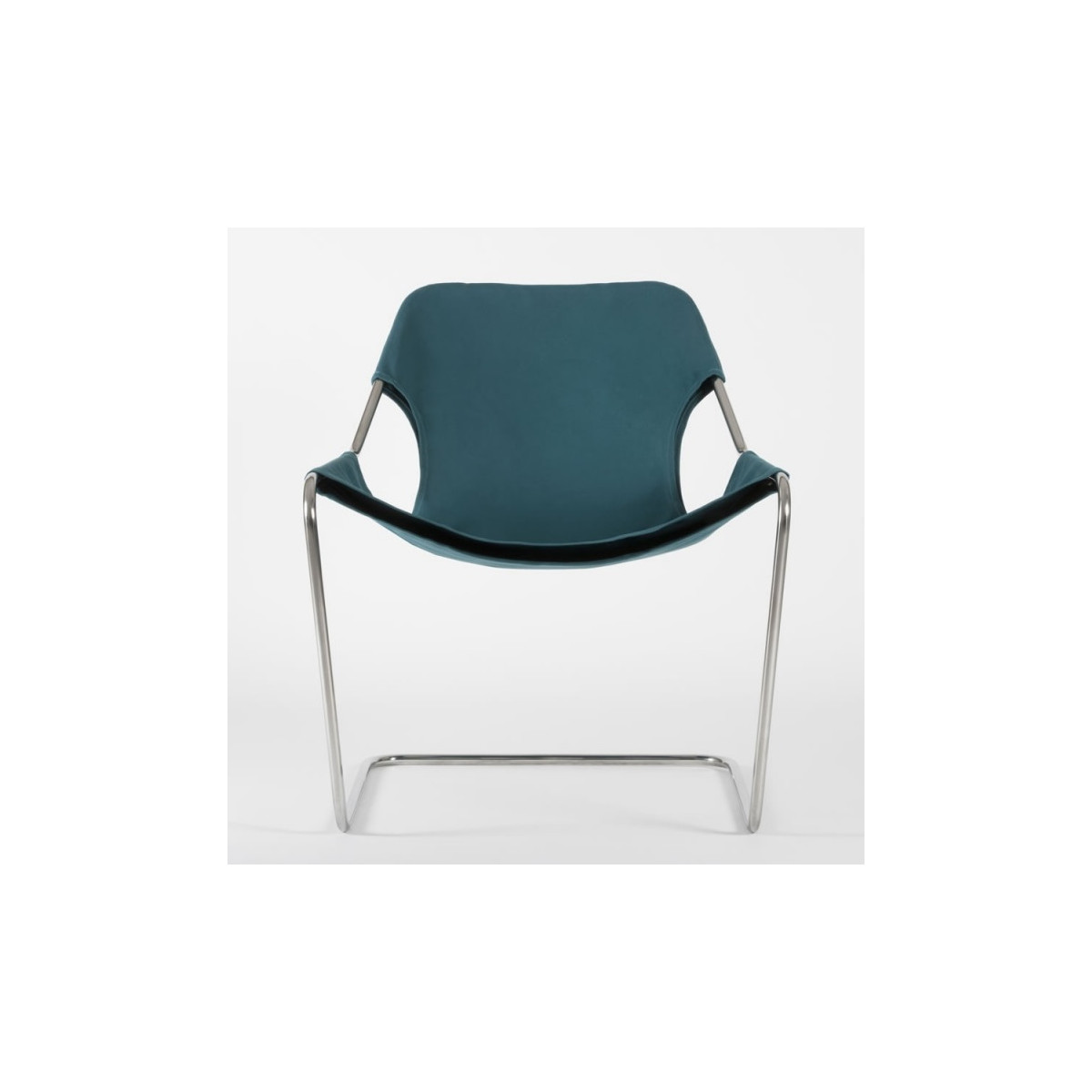 Fauteuil Paulistano – Tissu Coton Turquoise