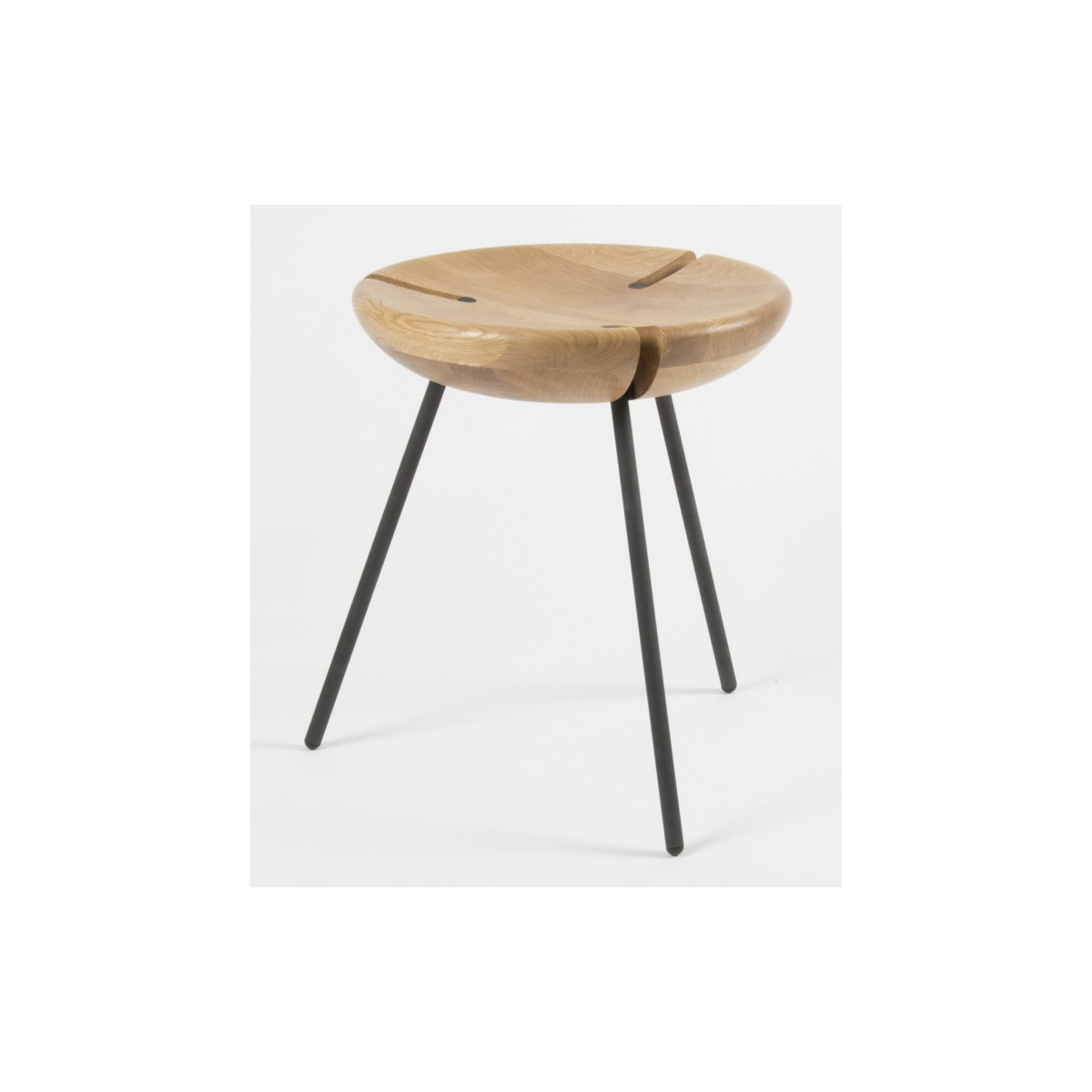 Tribo stool - Phosphated steel - H40 cm