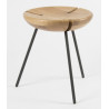 Tribo stool - Phosphated steel - H40 cm