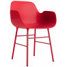Rouge vif / rouge vif – Chaise Form avec accoudoirs