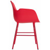 Bright red / bright red – Form Chair with armrests