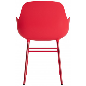 Bright red / bright red – Form Chair with armrests