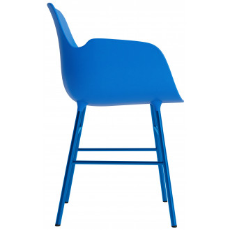 Bleu vif / bleu vif – Chaise Form avec accoudoirs