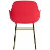 Bright red / brass – Form Chair