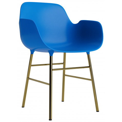 Bleu vif / laiton – Chaise Form - Normann Copenhagen