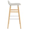 Form Barstool, wood legs – Light grey + Oak - Normann Copenhagen