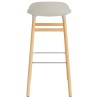 Form Barstool, wood legs – Light grey + Oak - Normann Copenhagen