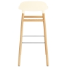 Form Barstool, wood legs – Cream + Oak - Normann Copenhagen