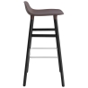 Form Barstool, wood legs – Brown + Black lacquered oak - Normann Copenhagen