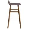 Form Barstool, wood legs – Brown + Walnut - Normann Copenhagen