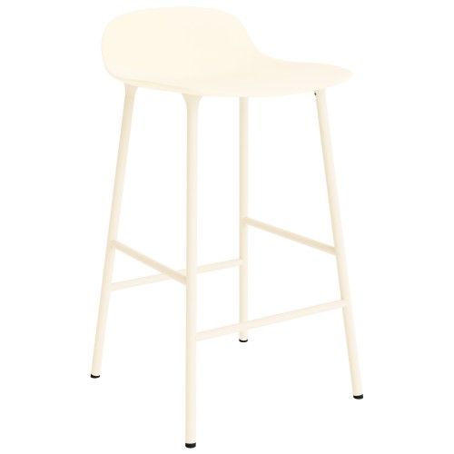 Form Barstool - Cream - 65 cm or 75 cm - Normann Copenhagen