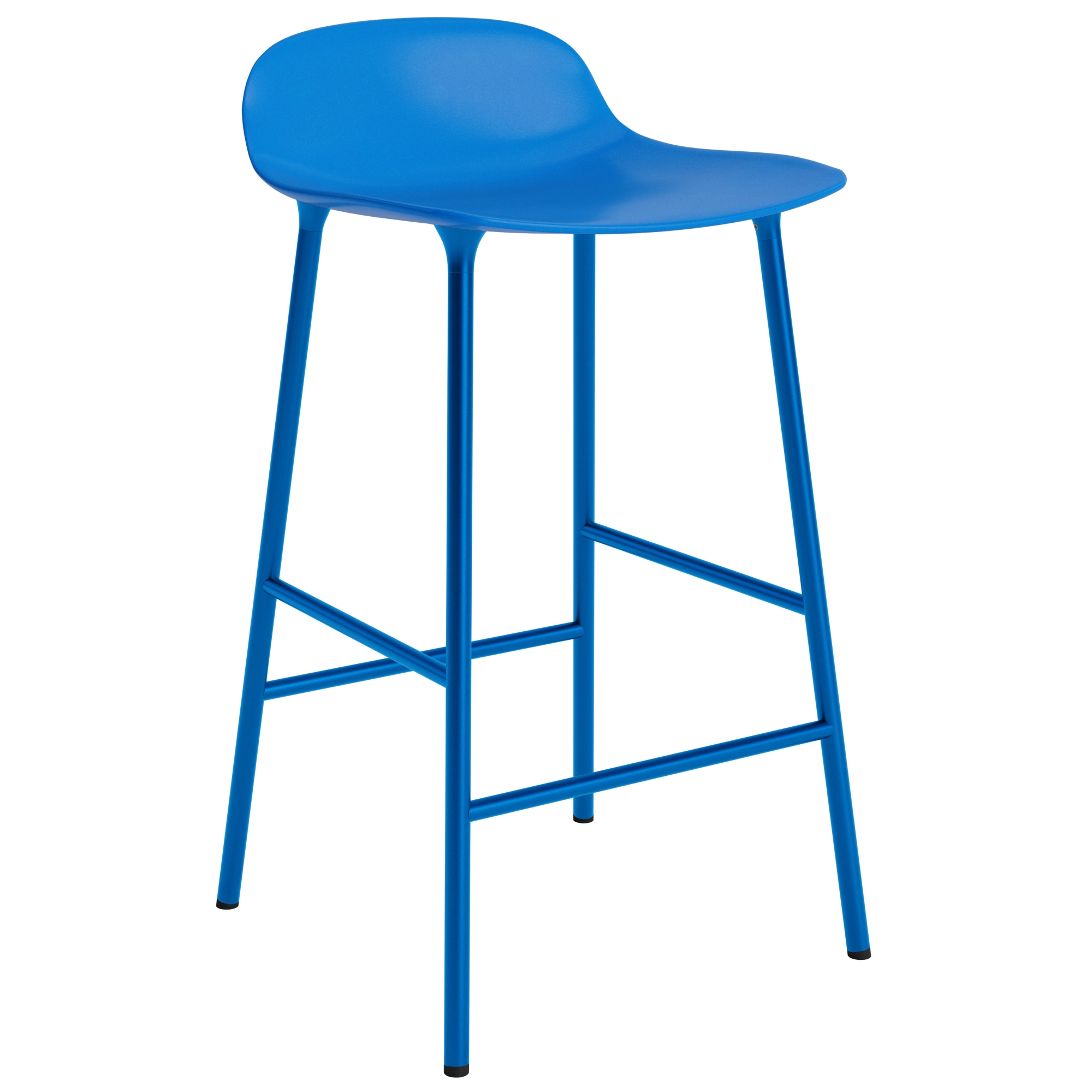 Tabouret de bar Form - Bleu vif - 65 cm ou 75 cm - Normann Copenhagen