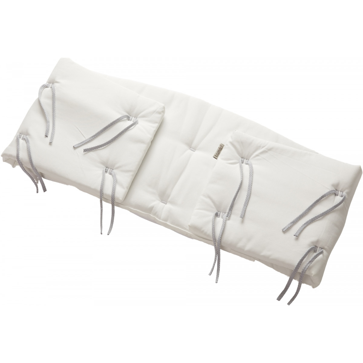 Classic cot bumper pad - White