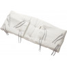 Classic cot bumper pad - White