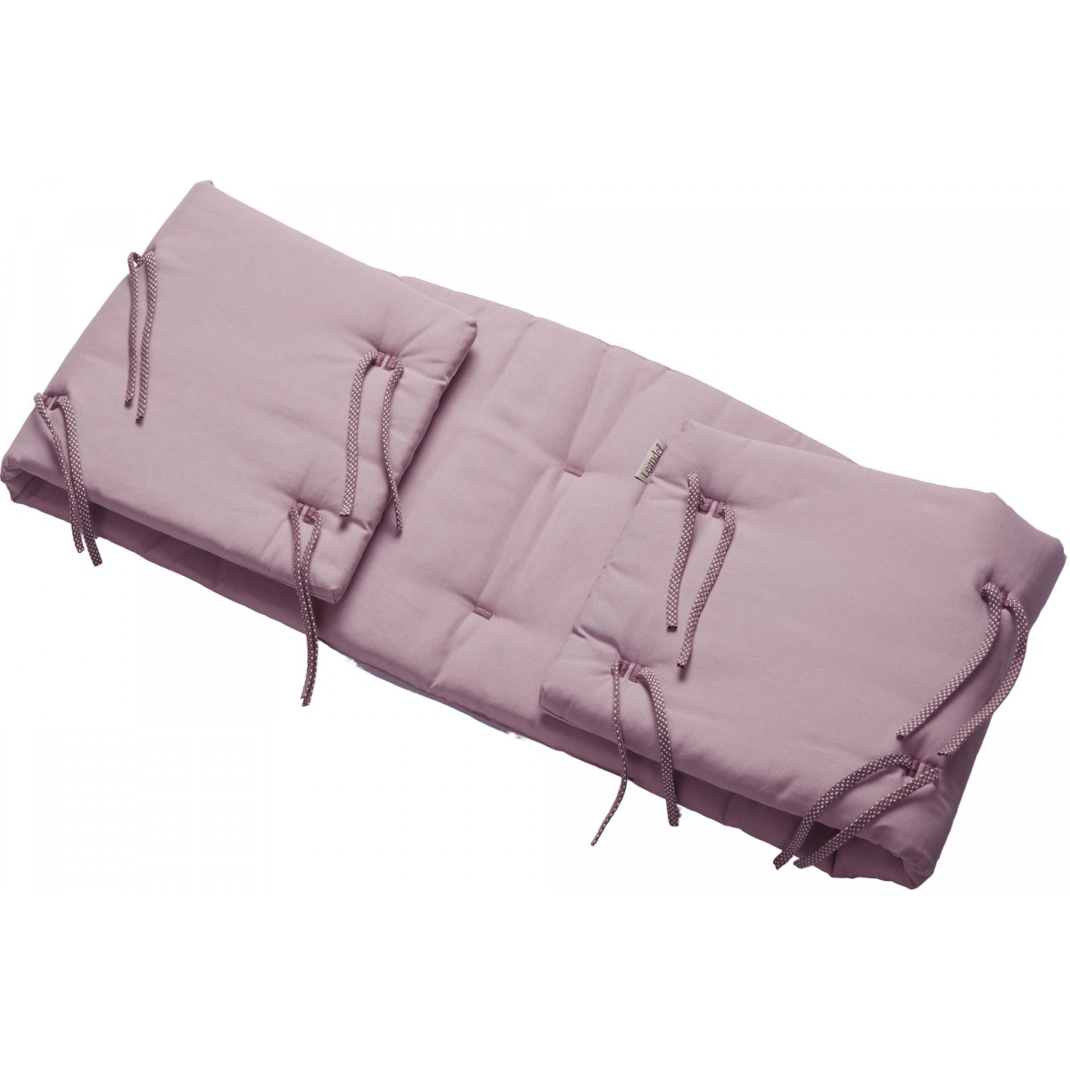 Classic cot bumper pad – Dusty rose