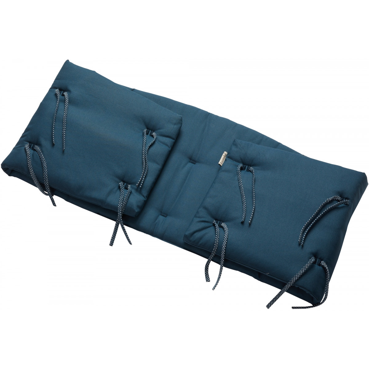 Classic cot bumper pad – Dark blue