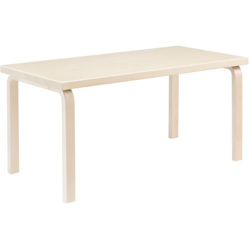 Kid's rectangular table 80A – Natural lacquered birch - Artek