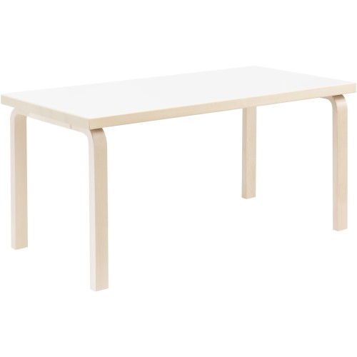 Kid's rectangular table 81A – White HPL - Artek