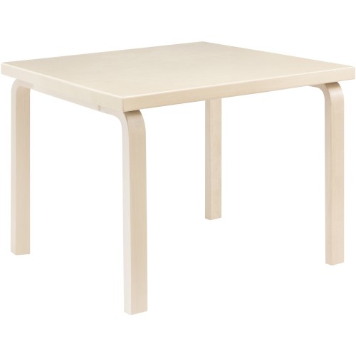 Kid's square table 81C – Natural lacquered birch - Artek