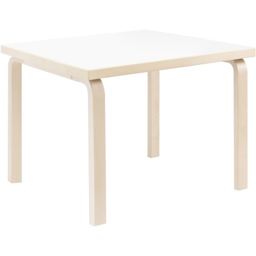 Kid's square table 81C – HPL White - Artek