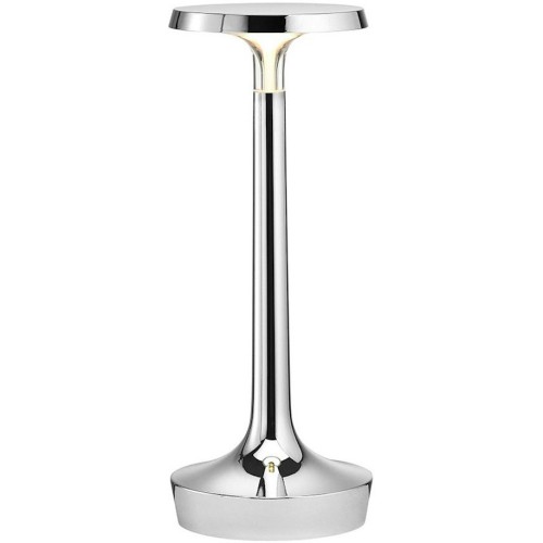 Bon Jour Unplugged cordless lamp – Chrome – Without crown - Flos