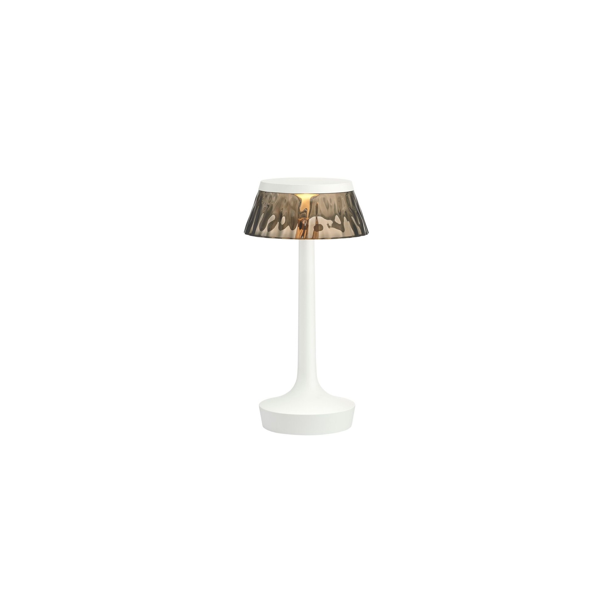 Bon Jour Unplugged cordless lamp – White – Fumée crown - Flos