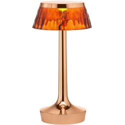 Bon Jour Unplugged cordless lamp – Copper – Amber crown - Flos