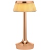 Bon Jour Unplugged cordless lamp – Copper – Fabric crown - Flos