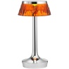 Bon Jour Unplugged cordless lamp – Chrome – Amber crown - Flos