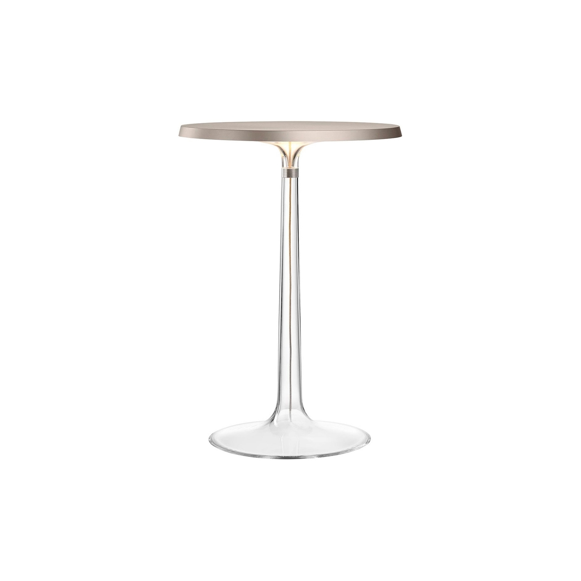 Lampe de table Bon Jour – Chromé mat – Sans couronne - Flos