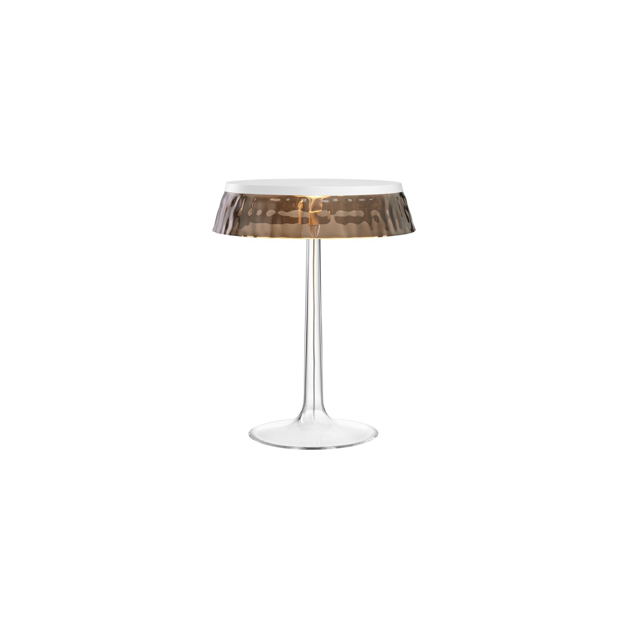 Lampe de table Bon Jour – Blanc – Couronne fumée - Flos