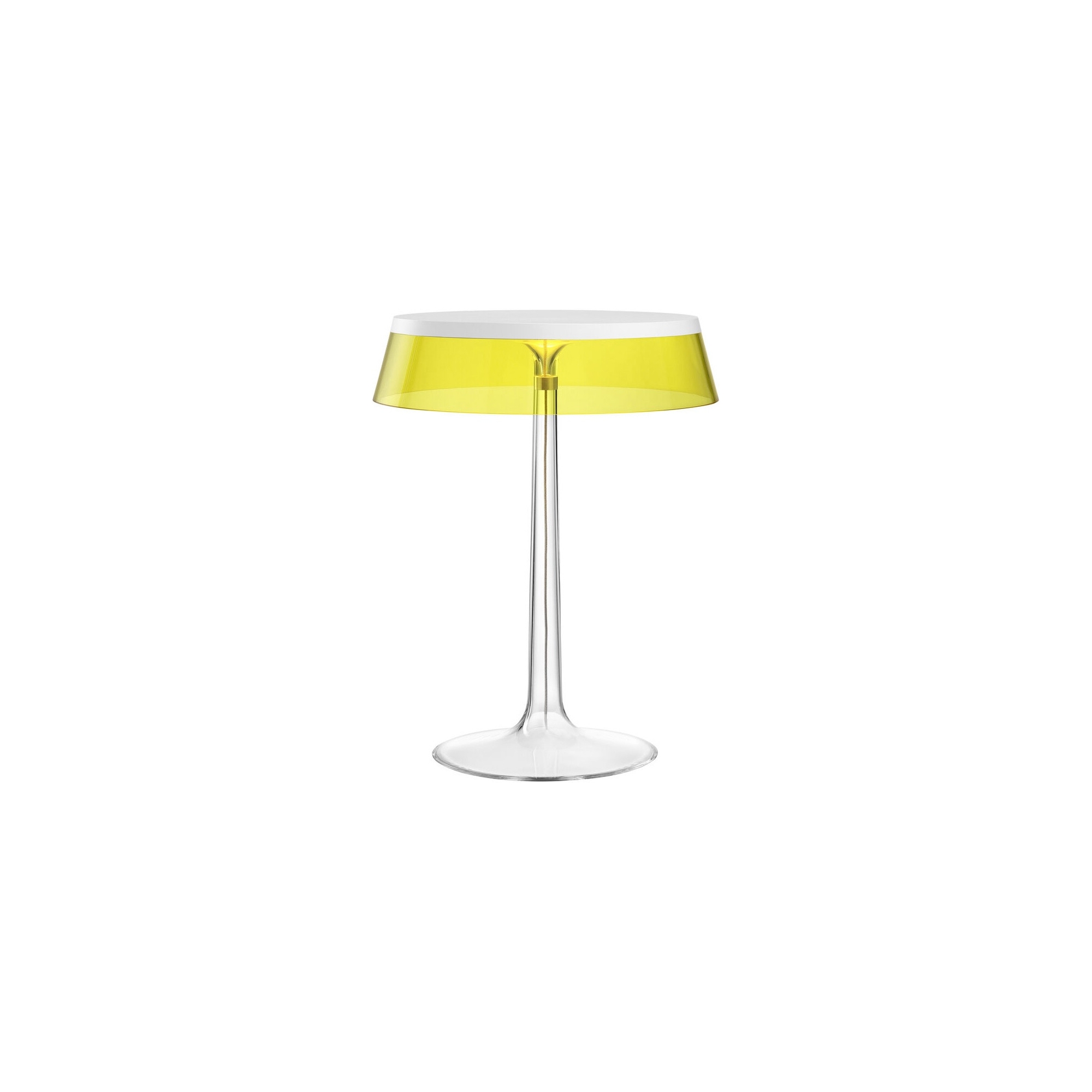 Lampe de table Bon Jour – Blanc – Couronne Jaune - Flos