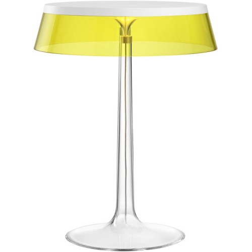 Bon Jour table lamp – White – Yellow crown - Flos