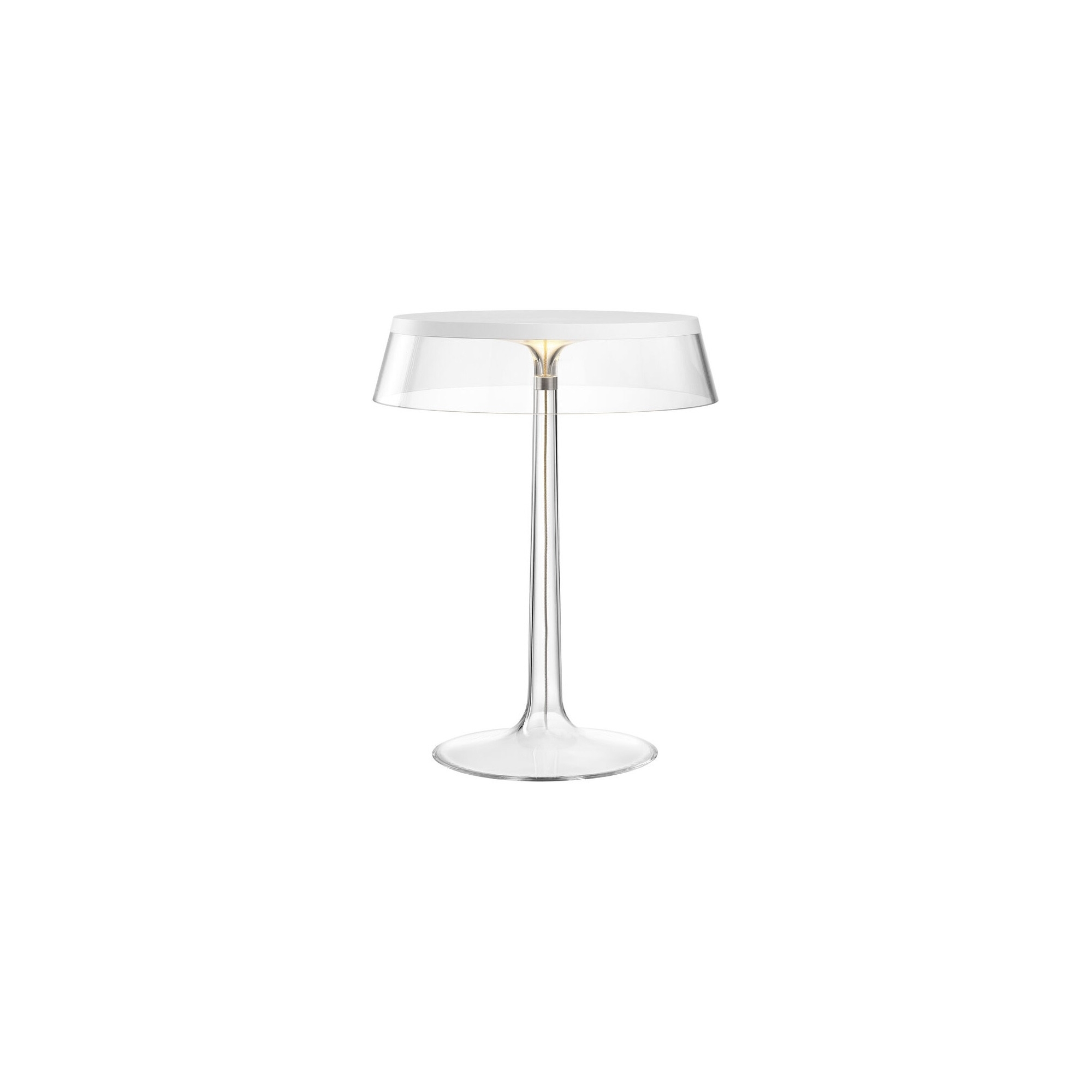 Lampe de table Bon Jour – Blanc – Couronne Transparente - Flos