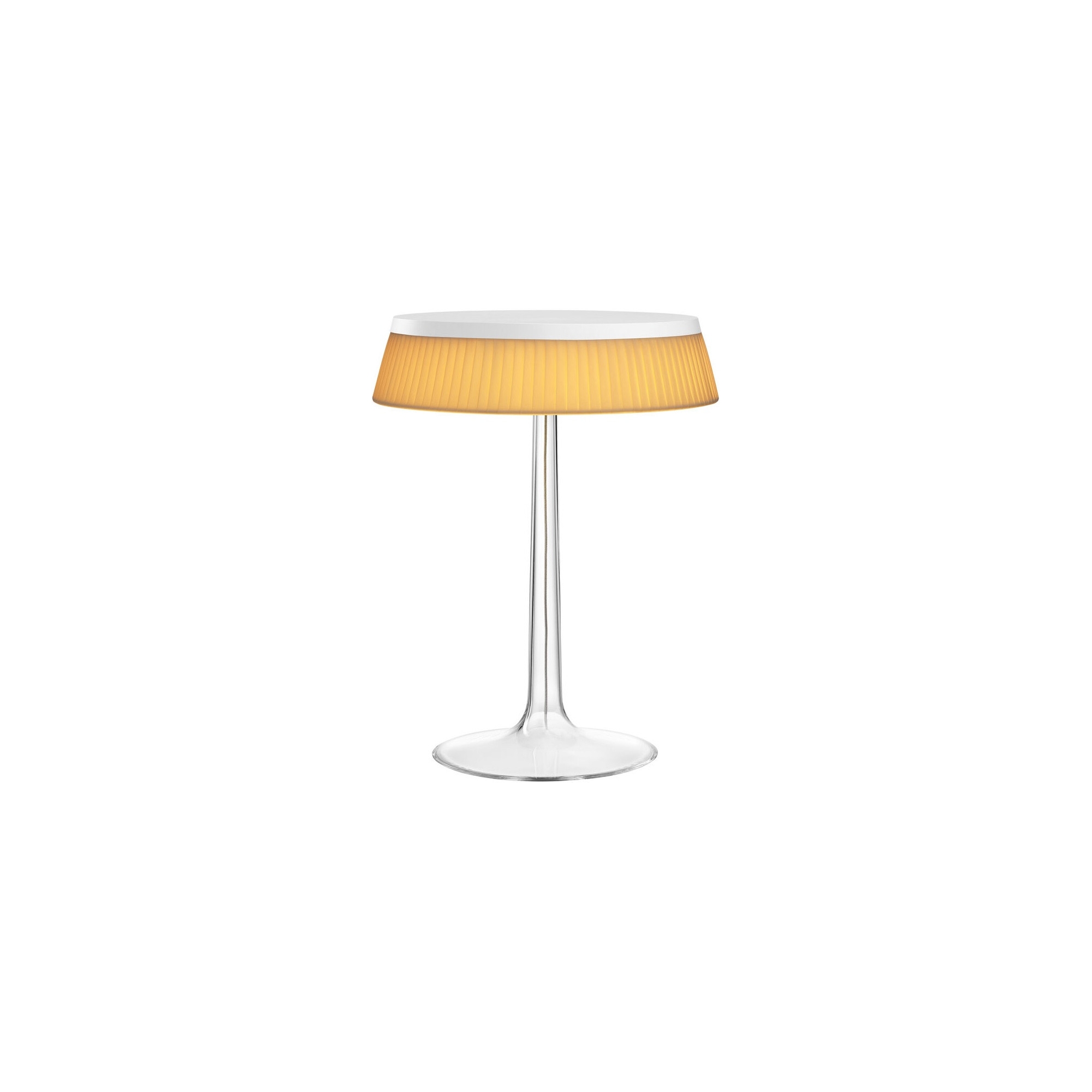 Lampe de table Bon Jour – Blanc – Couronne Tissu - Flos