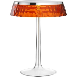 Lampe de table Bon Jour – Chromé – Couronne ambre - Flos