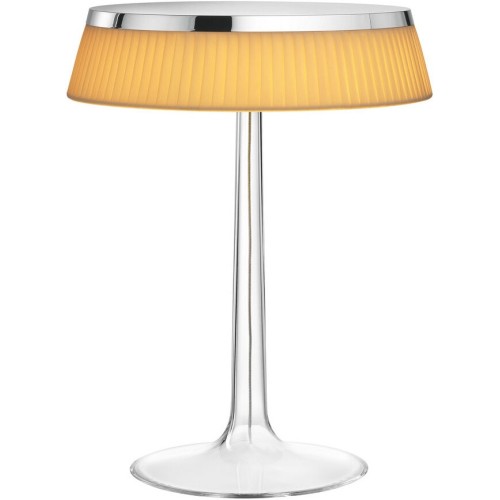 Bon Jour table lamp – Chrome – Fabric crown - Flos