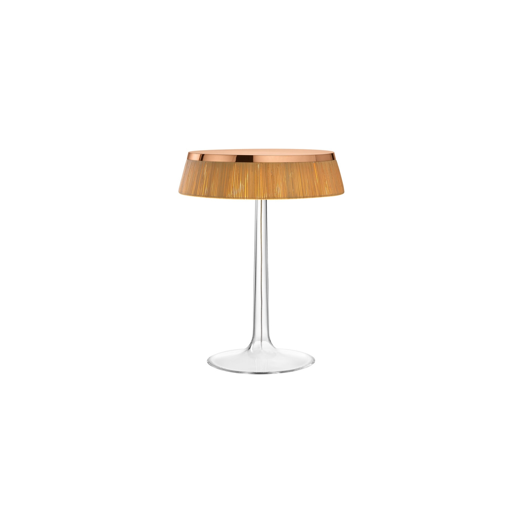 Lampe de table Bon Jour – Cuivre – Couronne Rotin - Flos