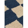 Mara Knotter rug S - Blue / Off-white