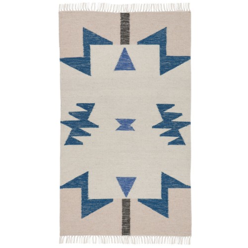 SOLD OUT - Blue triangles rug - S