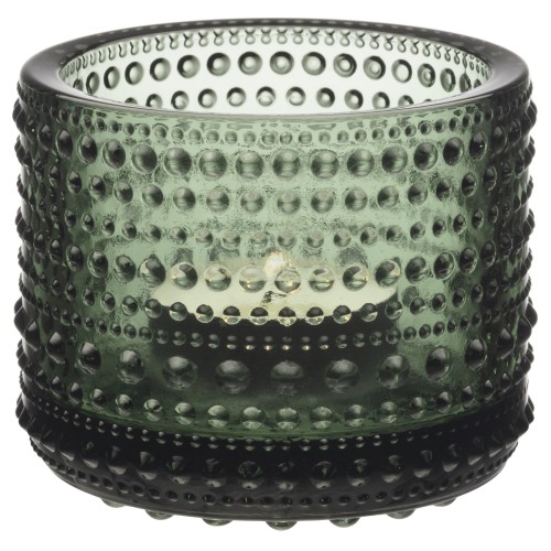 Kastehelmi candle holder - Pine green - Iittala