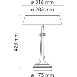 Bon Jour Versailles table lamp – Copper – Yellow crown - Flos