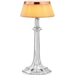 Lampe de table Bon Jour Versailles Small – Cuivre – Couronne Tissu - Flos