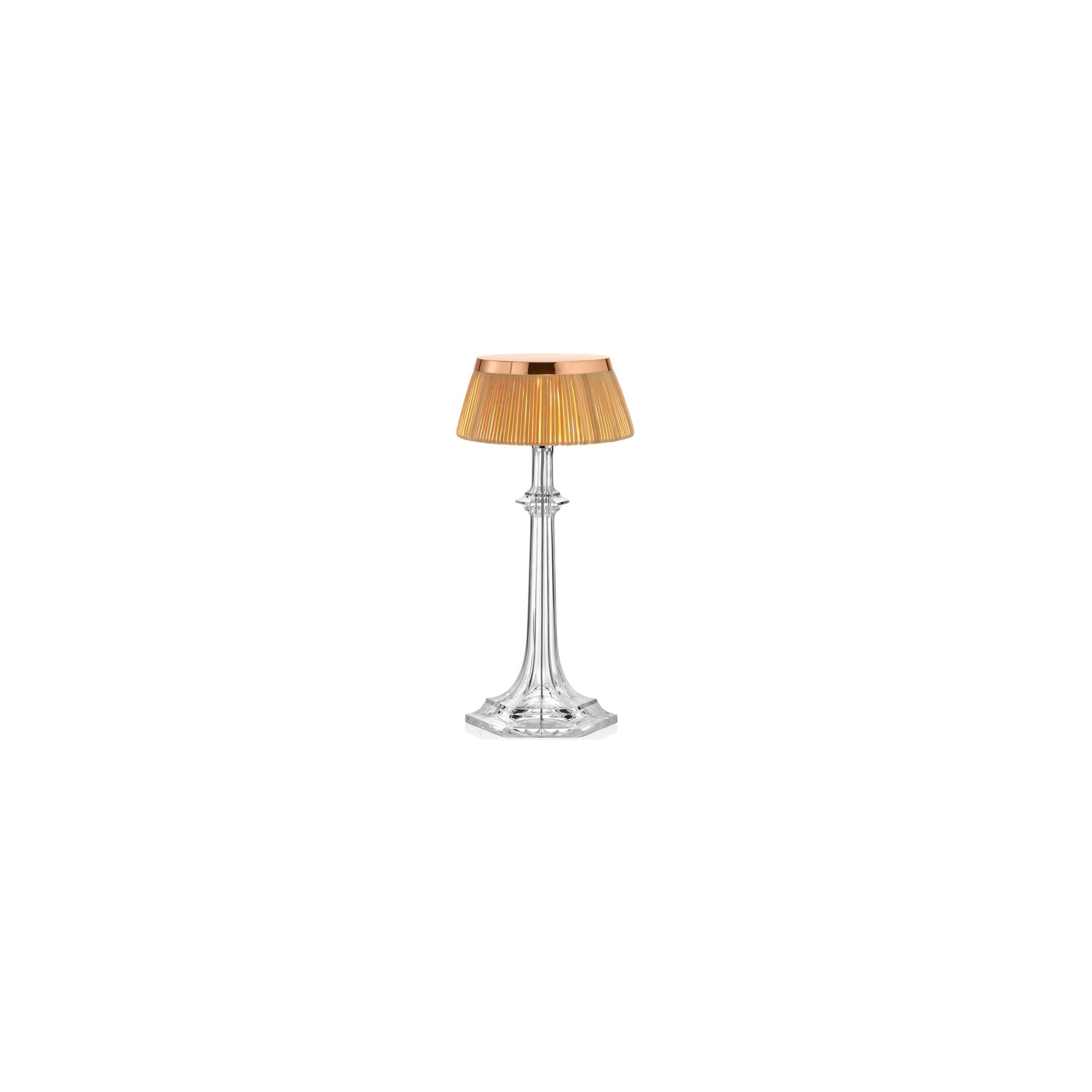 Lampe de table Bon Jour Versailles Small – Cuivre – Couronne Rotin - Flos