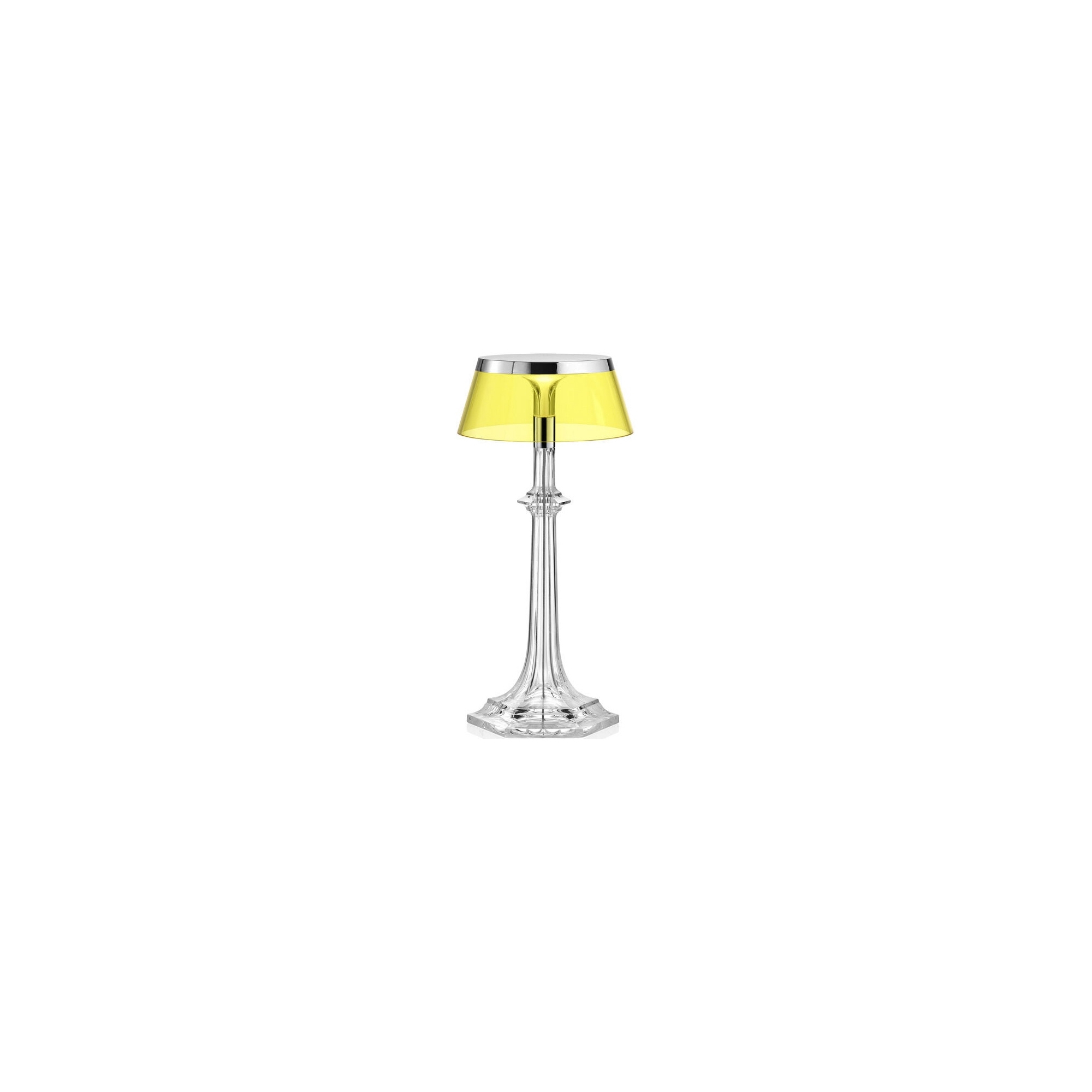 Lampe de table Bon Jour Versailles Small – Chromé – Couronne Jaune - Flos